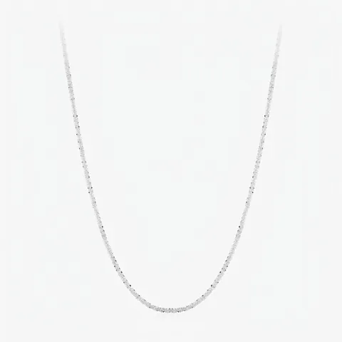 Collana Argento Sterling 925 Gypsophila Catena Clavicvola Minimalista Scintillante Donna Regolabile Con Ciondolo Stella