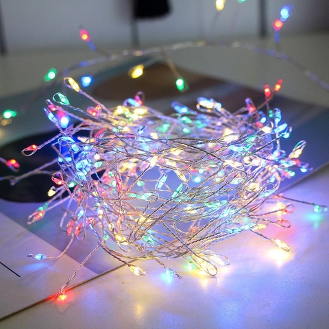LED Kupferdraht Lichterkette Fee Sternenlichter Wasserdichte Dekorative Atmosphärische Beleuchtung Für Weihnachten Hochzeit Terrasse Garten Atmosphäre