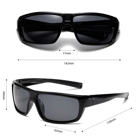 Gafas De Sol Deportivas Polarizadas Montura PC Lentes TAC Protección UV Cuadradas Para Ciclismo Pesca Hombres Mujeres