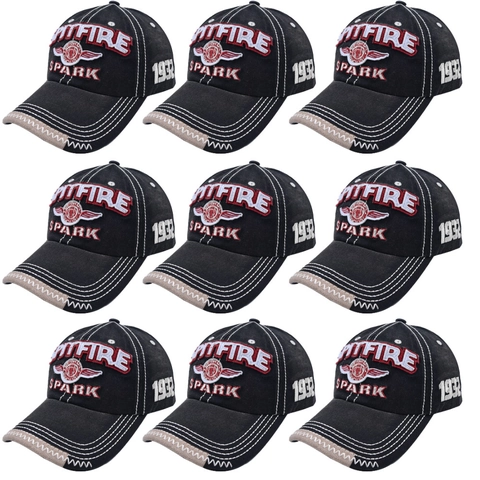 Vintage Washed Cotton Baseball Cap Embroidered Letter Streetwear Adjustable Sun Hat For Men Women Outdoor