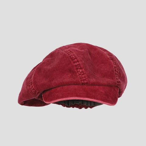 Washed Corduroy Schirmmütze Vintage Achteckige Mütze Retro Einfarbig Lässig Baker Boy Cap Für Herren Damen