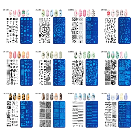 Nail Stamping Plates Stainless Steel Manicure Stencil Template DIY Decoration Floral Butterfly Animal Print Salon Tool