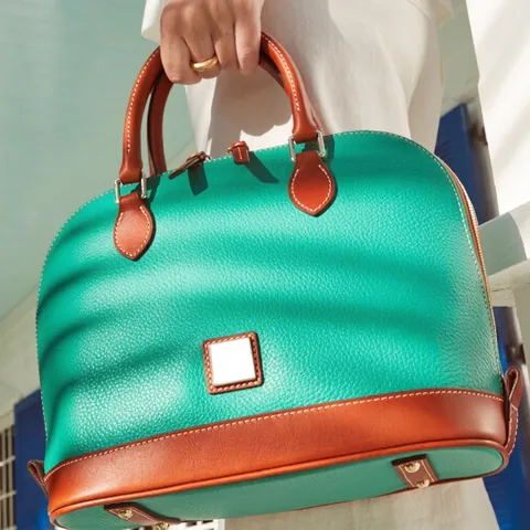 Women Shell Handbag Litchi Texture PU Leather Color Block Satchel Top Handle Crossbody Purse Versatile Fashionable