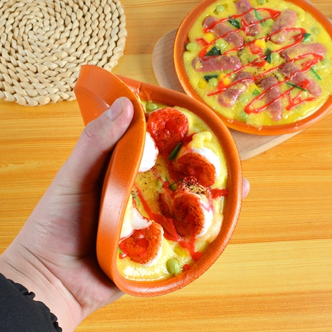 Simulation Pizza Model Lifelike Soft PU PVC Food Props For Home Kitchen Display Photography Decor Desktop Ornament