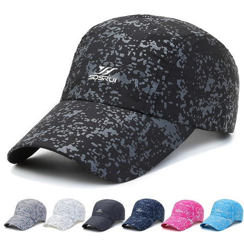 Baseball Cap Quick Dry Polyester UV Protection Outdoor Sports Fishing Sun Hat Adjustable Digital Camo For Men Women