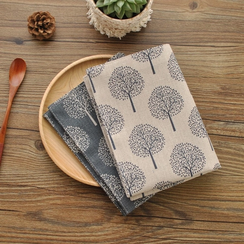 Cotton Linen Placemats Heat Resistant Washable Fabric Table Mats Nordic French Country Vintage Style Home Dining Decor