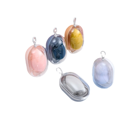 Transparent Plastic Capsule Makeup Sponge Storage Box Portable Dust-Proof Beauty Blender Holder Sponge Puff Container Case