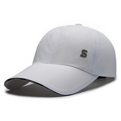 Unisex Quick Drying Baseball Cap Outdoor Sun Protection Sport Hat With S Logo And Letter Print Adjustable Breathable Sun Visor