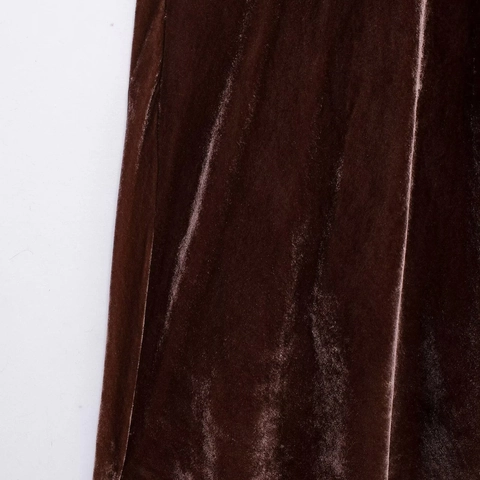 Vestido Largo De Terciopelo Con Tirantes Finos Fruncido Sexy Sin Espalda Color Sólido Ajustado Vestido De Noche Para Mujer