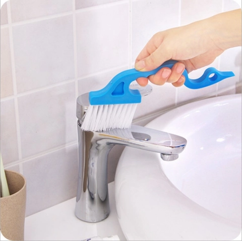Brosse De Nettoyage Pour Rainures De Fenêtre Forme De Cygne Portative Plastique Nylon Épurateur Pour Cuisine Salle De Bain