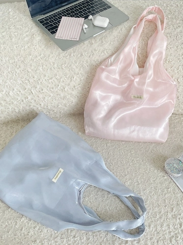 Damen Satin Tote Bag Glänzend Große Kapazität Schulter Handtasche Elegant Minimalistisch Lässig Täglich