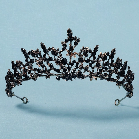 Corona Diadema Da Sposa Lega Strass Cristallo Foglia Di Foresta Vite Accessori Per Capelli Da Sposa Stile Coreano