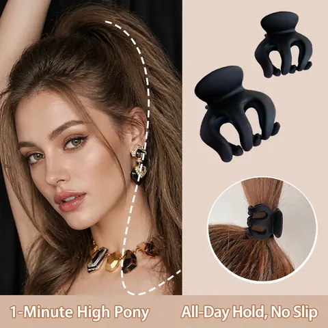 Hair Claw Clips Alloy Plastic Flower Butterfly Artificial Pearl Rhinestone Tassel Korean Style Elegant Women Hair Accessories Shark Clip