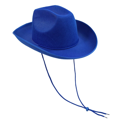 Western Cowboy Hat Wide Brim Felt Fedora With Adjustable Drawstring For Carnival Party Music Festival Performance Outfits