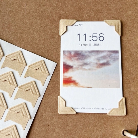 Esquineras Para Fotos Autoadhesivas De Papel Protectores De Esquina Triangulares Para Álbum De Recortes Accesorios Decorativos