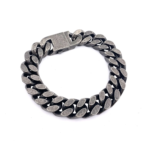 Herren Edelstahl Panzerarmband Vintage Poliertes Kettenarmband Mit Kastenverschluss Punk Schmuck Für Männer