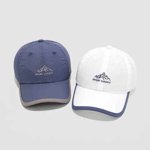 Kids Baseball Cap Cotton Breathable Quick Dry Outdoor Sport Sun Hat Mountain Embroidery Adjustable For Boys And Girls