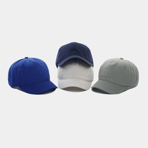 Casquette De Baseball Coton Bord Court Réglable Protection Solaire Respirant Minimaliste Style Japonais Unisexe