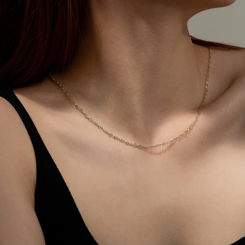 Collana A Catena Con Maglie A Cuore In Argento Sterling 925 Per Donna Stile Francese Elegante Girocollo Minimalista A Cuore