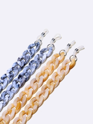 Catena Per Occhiali In Resina Acrilica Antiscivolo Motivo Marmo Maglia Spessa Cordino Per Occhiali Supporto Moda