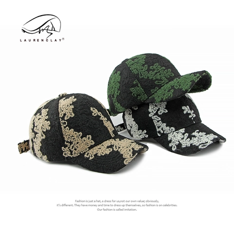Jacquard Baseballkappe Retro Ethnisch Strukturierte Feste Krone Gebogener Schirm Vintage Hut Für Damen