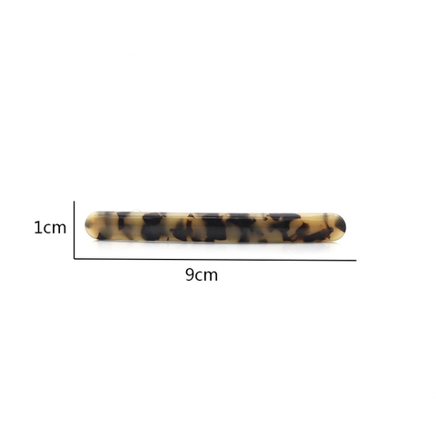 Molletta Per Capelli In Acetato Lunga Sottile Motivo Tartarugato Marmo Clip A Molla Elegante Accessorio Per Acconciature