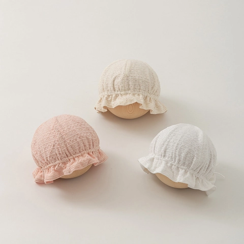 Baby Haube Hut Spitze Rüschen Durchbrochen Prinzessin Atmungsaktiv Sonnenschutz Für Neugeborene Mädchen Süßer Stil