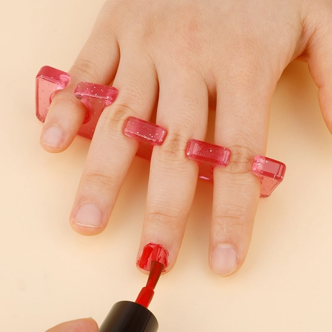 Separatori Di Dita Dei Piedi Silicone Glitter Trasparente Morbido Elastico Strumento Per Pedicure Nail Art E Allineamento