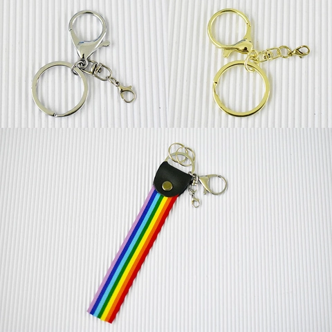 Set Accessori per Bambole DIY Moschettoni in Lega Portachiavi Nastri Arcobaleno Mini Occhiali Scatole Regalo Trasparenti per Giocattoli Peluche