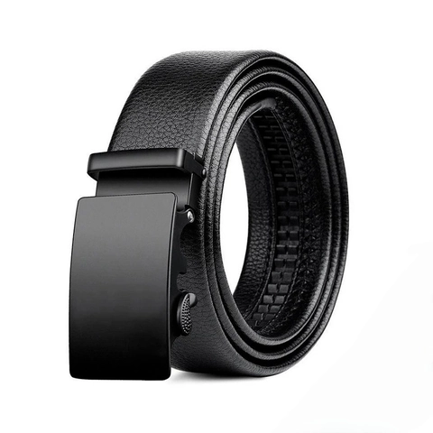 Heren Riem Leer Nylon Automatische Gesp Reliëf Kristal Tactisch Zakelijk Casual Veelzijdig Mode Accessoire