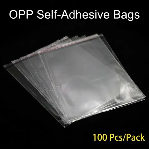 Transparent OPP Self-Adhesive Plastic Packaging Bag Clear Resealable Sealing Storage Bag For Clothing Hats Jewelry Protection