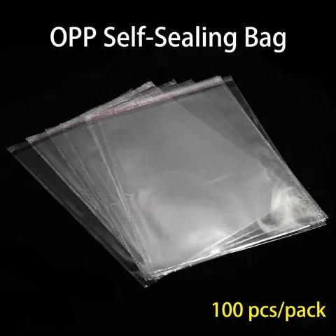 Bolsas De Embalaje De Plástico Autoadhesivas Transparentes OPP Para Ropa Joyería A Prueba De Polvo Bolsas Protectoras Resellables