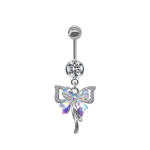 Aesthetic Belly Rings Zinc Alloy Cubic Zirconia Peach Heart Artificial Pearl Cloud Dangle Navel Piercing Jewelry Women