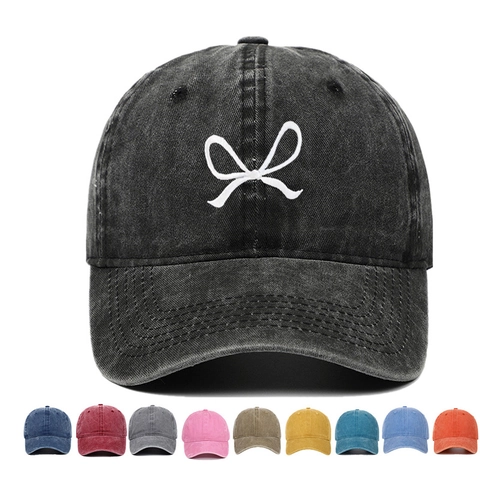Gorra De Béisbol De Algodón Lavado Bordado De Lazo Vintage Ajustable Deporte Casual Sombrero Para El Sol