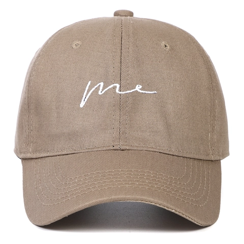 Baseball Cap Cotton Sun Protection Adjustable Script Me Letter Embroidery Casual Unisex Hat