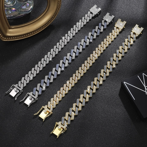 Collana A Catena Cubana Hip Hop In Lega Con Strass Catena Pesante Brillantini Per Uomo Donna Street Style