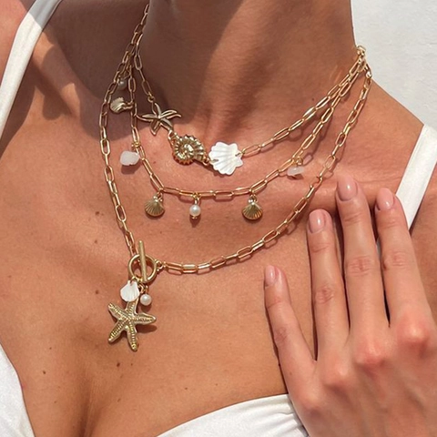 Ocean Style Stainless Steel Sea Shell Starfish Turtle Whale Tail Dolphin Fish Charms Pendants DIY Jewelry Making Craft