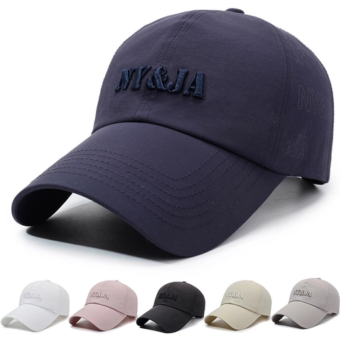 Baseball Cap Quick Drying Breathable Sun Hat Letter Embroidery Adjustable Outdoor Sports Casual Fashion For Men Women