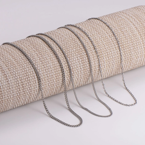 Colliers À Chaîne Minimalistes Acier Inoxydable 304 Bijoux Mode Simples Pour Hommes Style Polyvalent