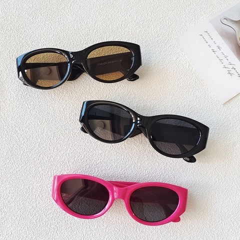 Women Polarisiert Retro Oval Sonnenbrille Vintage Kleiner Rahmen PC UV400 Schutz Brille Trendiger Y2K Chic Stil Reise