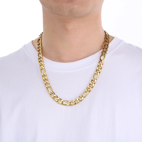 Collar Y Pulsera De Cadena Figaro De Acero Inoxidable Joyería Estilo Hip Hop Accesorio De Moda Para Hombres