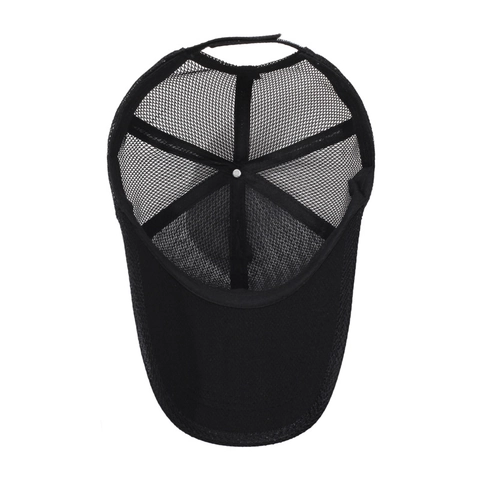 Heren Ademende Mesh Honkbalpet Polyester Zonbescherming Verstelbaar Buitensport Hoed Met Bergpatroon