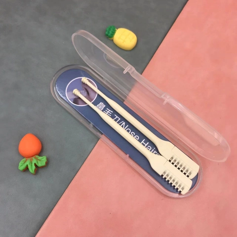 Manual Nose Hair Trimmer And Ear Wax Remover Double Headed Stainless Steel Blade Washable Portable Personal Care Tool