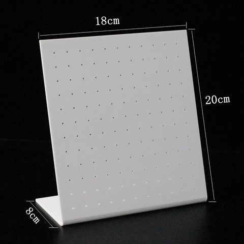 Ohrring Display Ständer Aus Acryl L-Förmig Mehrloch Ohrstecker Organizer Schmuck Vitrine Halter