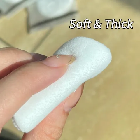 Soft Cotton Velvet Makeup Powder Puff Thick Face Setting Sponge Foundation Applicator Round Teardrop Shape