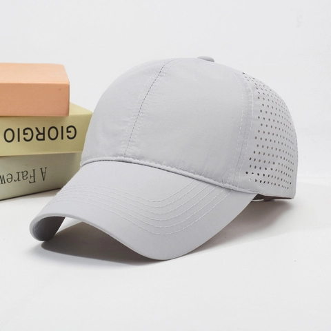Cappello Da Baseball Asciugatura Rapida Perforato Al Laser Traspirante Sportivo Uomo Donna Protezione Solare Regolabile
