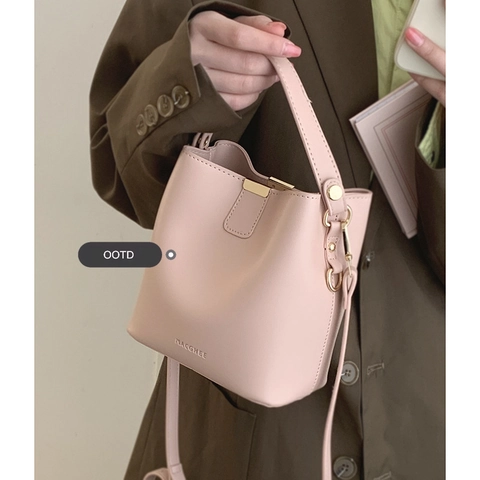 Sac Seau Femme Similicuir PU Coréen Simple Mode Polyvalent Sac À Main Avec Poignée Et Bandoulière Réglable Dorure
