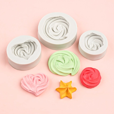 Moldes De Silicona Para Fondant Formas De Corazón Estrella Flor Herramientas De Decoración De Pasteles De Chocolate Moldes De Arcilla DIY
