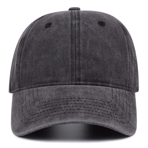 Gorra De Béisbol De Algodón Lavado Retro Desgastado Color Sólido Ajustable Unisex Sombrero Sol Vintage Clásico