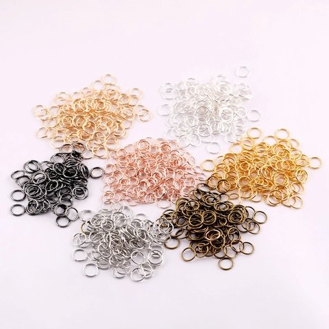 Metal Open Jump Rings Connecting Loops For DIY Jewelry Making Necklaces Bracelets Connectors Multi Colors Crafts